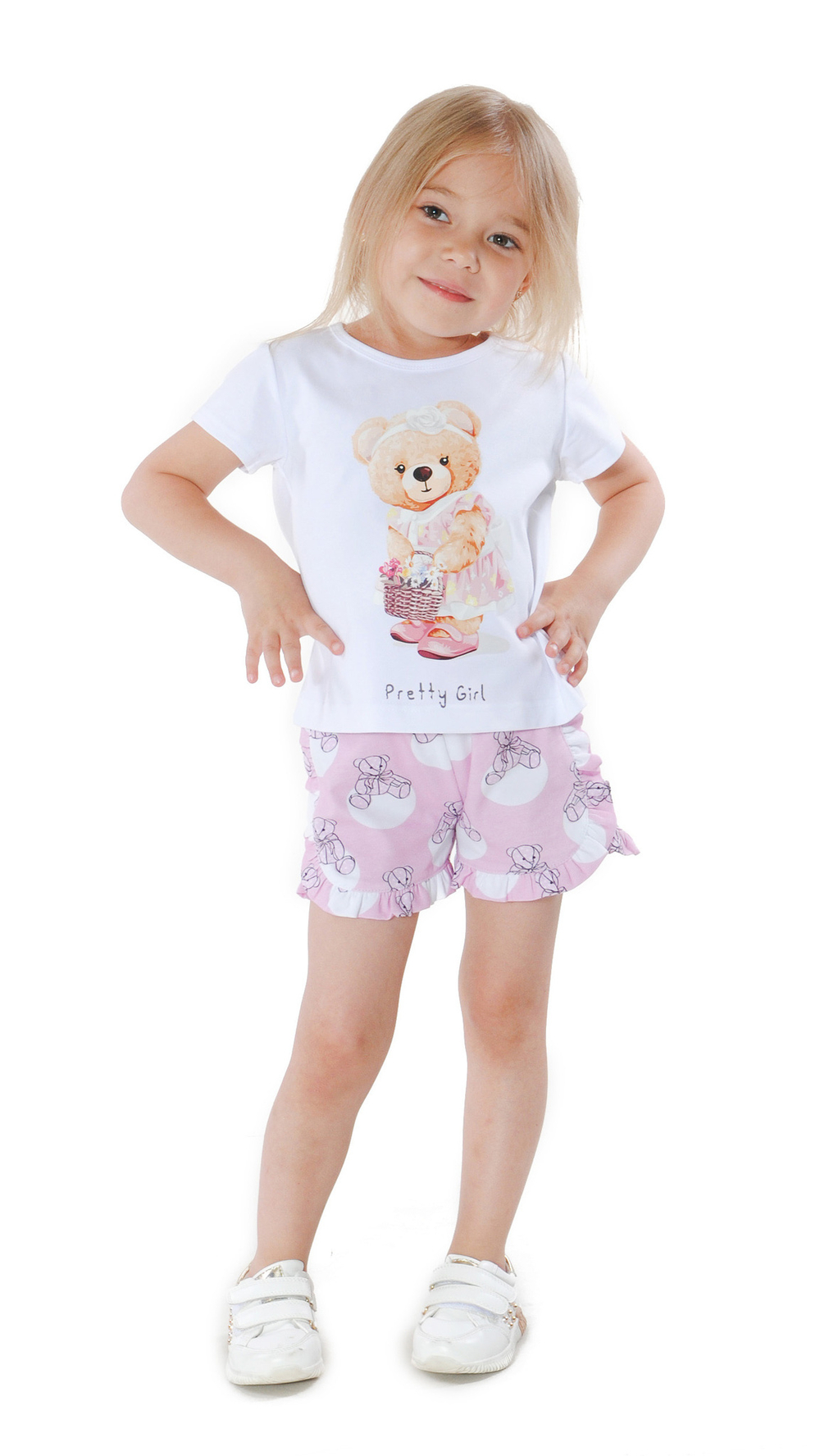 Шорты трикотажные для девочки 2-8 лет Fleur de Vie