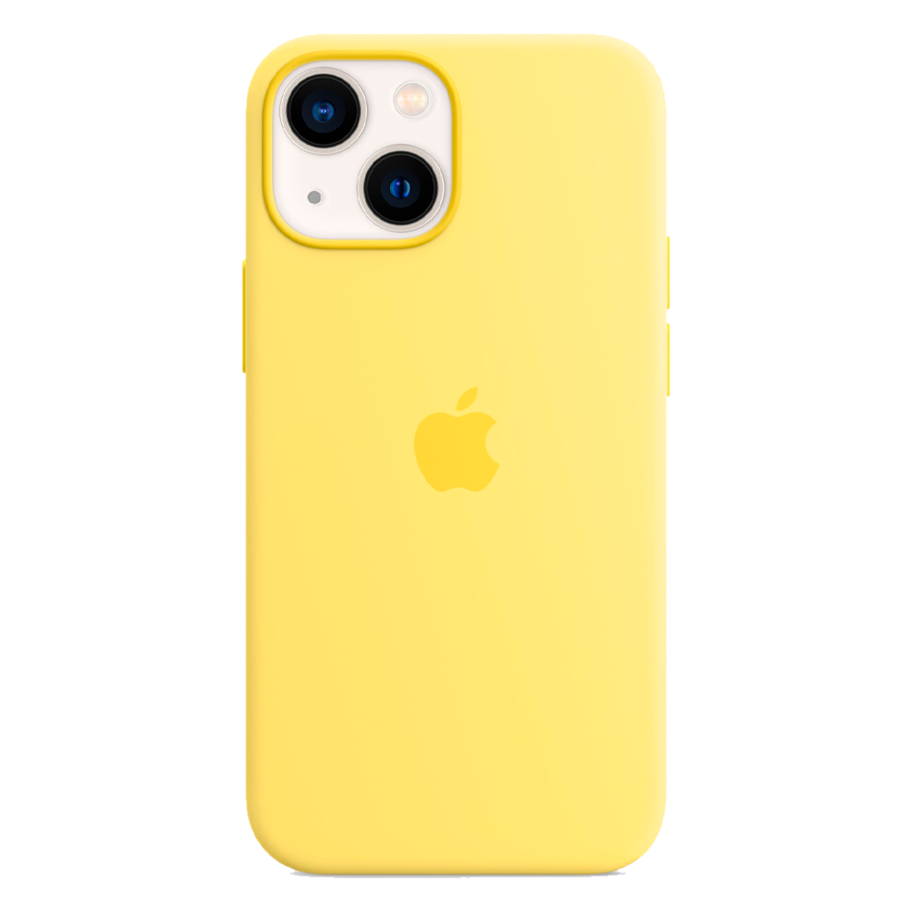 Силиконовый чехол с поддержкой MagSafe Apple Silicone Case для iPhone 13 mini, Lemon Zest (Лимонная цедра)