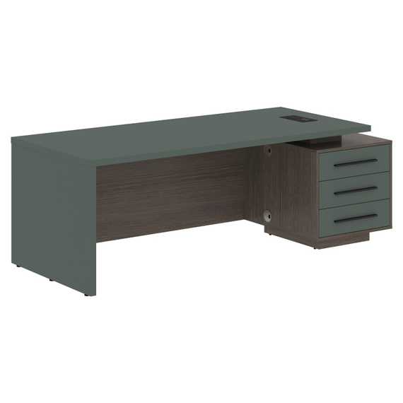 Стол руководителя с тумбой VCT 2290(R)  2200х900х750 VELION
