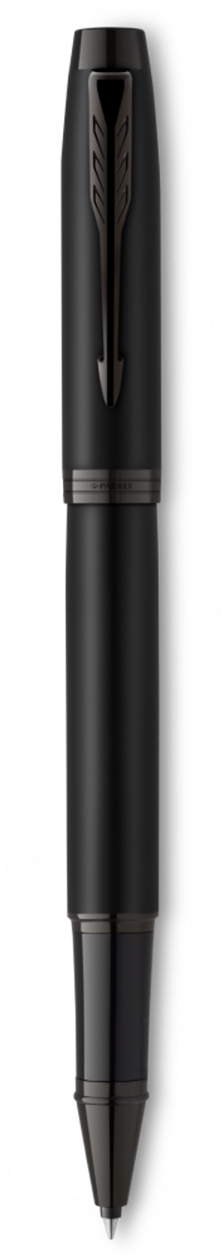 Ручка-роллер Parker  IM Achromatic, Black BT, стержень: F, цвет чернил: black, в подарочной упаковке.