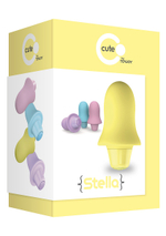 Жёлтый вибростимулятор STELLA BULLET - 7,5 см.