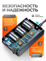 Разветвитель прикуривателя автомобильный с выключателями, 128 Вт