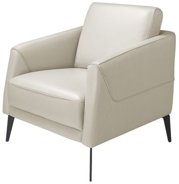 Кресло 5094/KF-A051-M5652 кожаное с черными стальными ножками