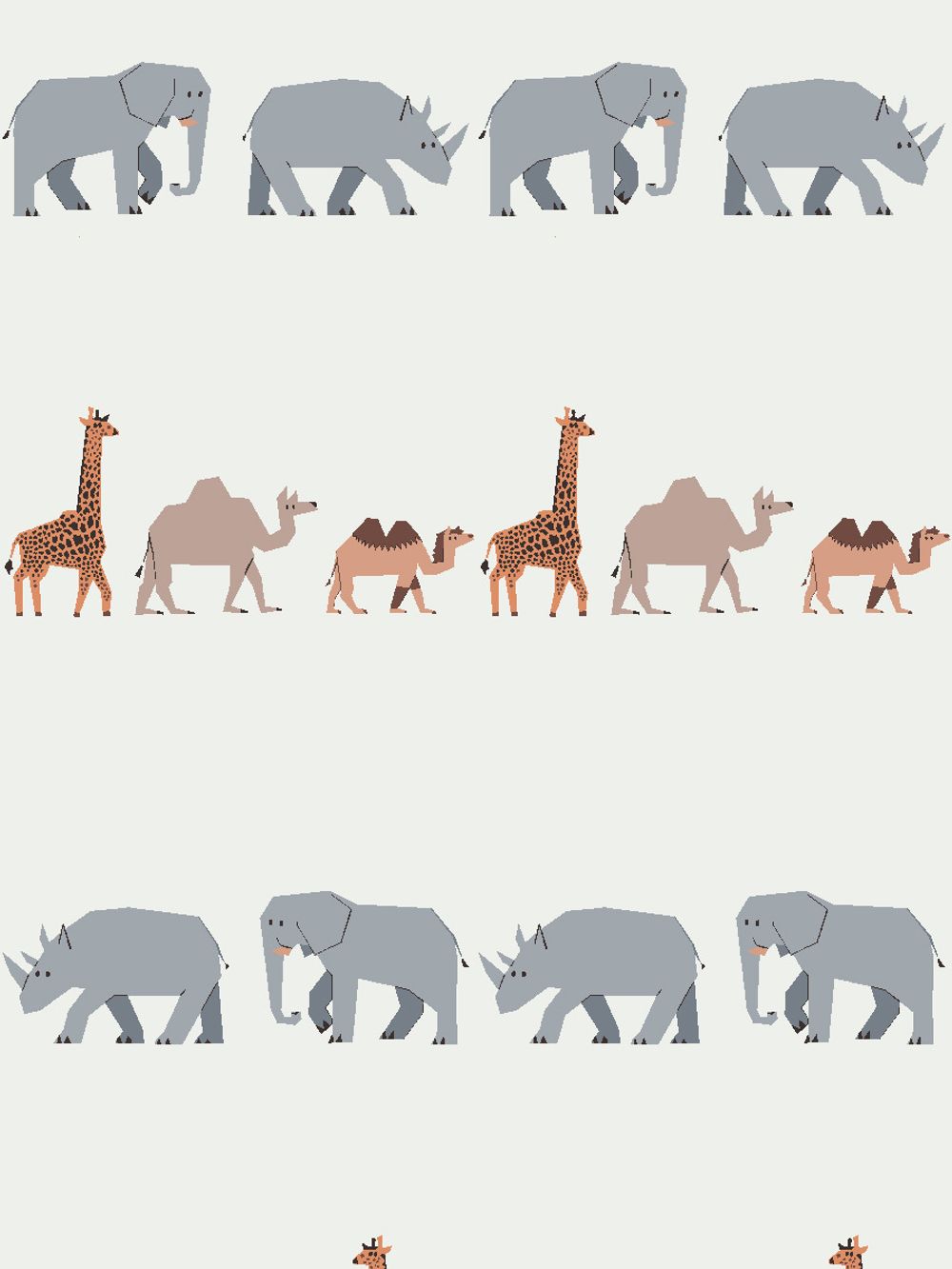 Постельное белье Сказка "Саванна/Саванна (компаньон)" евро Наволочка 50х70 см 2 шт Простынь на резинке 180х200 см Пододеяльник 200х215 см, перкаль