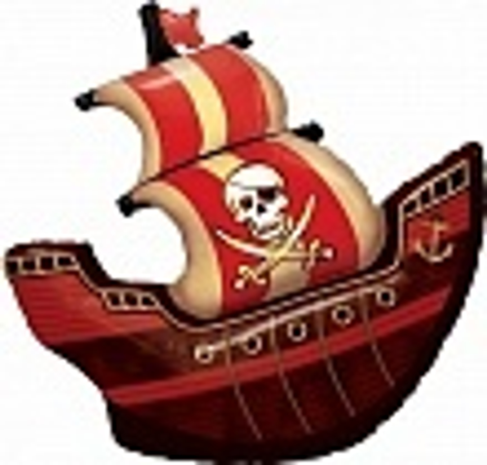 Шар (40/102 СМ) ПИРАТКИЙ КОРАБЛЬ. В144