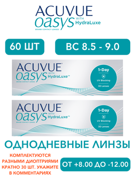 Однодневные контактные линзы Acuvue Oasys 1-Day (комплект 60 линз)