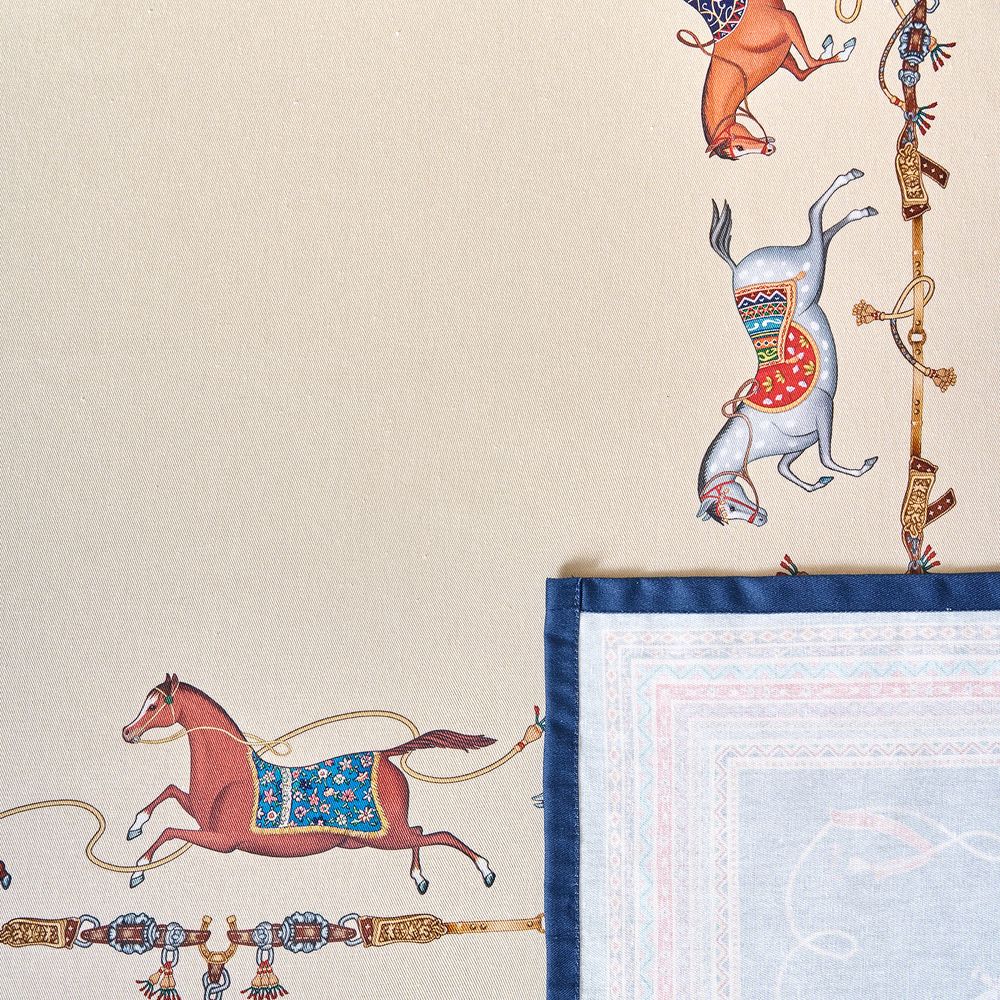 СКАТЕРТЬ "PASSAGE" 140Х180СМ ,БЕЖЕВЫЙ, 100% ХЛОПОК С ПРОПИТКОЙ,ТВИЛ