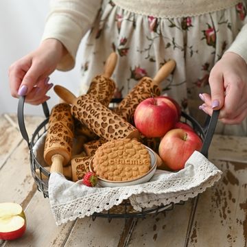Малая скалка с узором Сердечки с признаниями