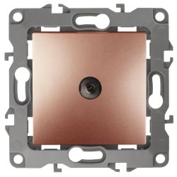 12-3102-14 ЭРА Розетка TV проходная, IP20, Эра12, медь | Эра 12 Медь