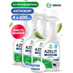 Чистящее средство для кухни Azelit Анти-жир Grass, 600 мл, 4 шт.