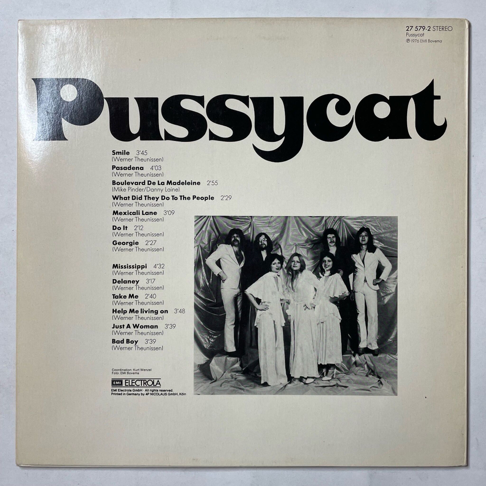 Винтажная виниловая пластинка LP Pussycat Smile, Georgie, Mississippi U.v.a. (Germany 1976)