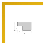 Фоторамка 10х15 см, желтая, без фактуры, арт. 1015.746770