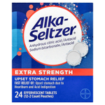 Alka-Seltzer, средство от расстройства желудка, повышенная сила действия, 24 шипучих таблетки