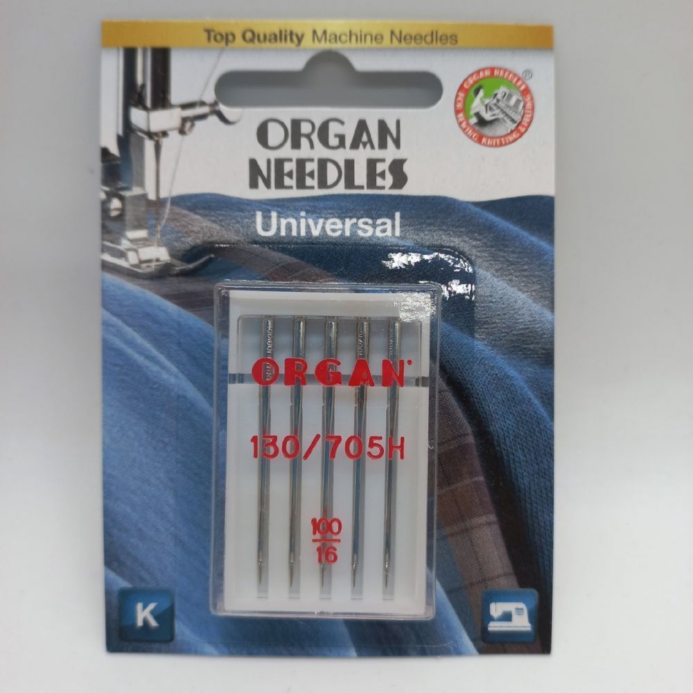 Иглы ORGAN универсальные 100/16