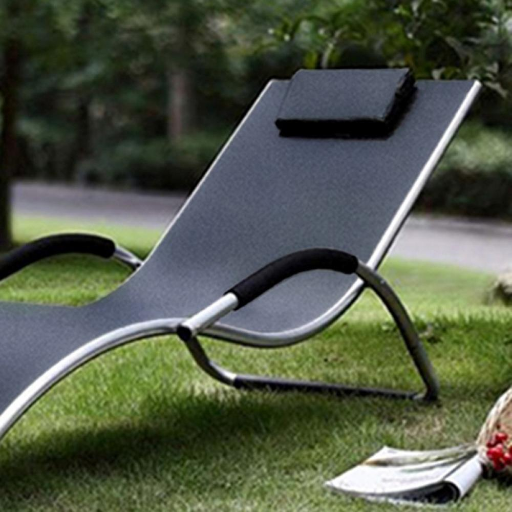 Шезлонг-лежак Afina ГРАЦИЯ MC-3039GA Silver-Black