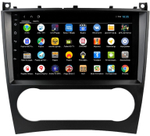 Магнитола для Mercedes-Benz C (W203) 2004-2007 - Parafar PF206XHD на Android 13, 8-ядер, 4Гб+64Гб, CarPlay, 4G SIM-слот