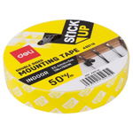 Клейкая лента двусторонняя DELI 25,4 мм х 5 м, белая