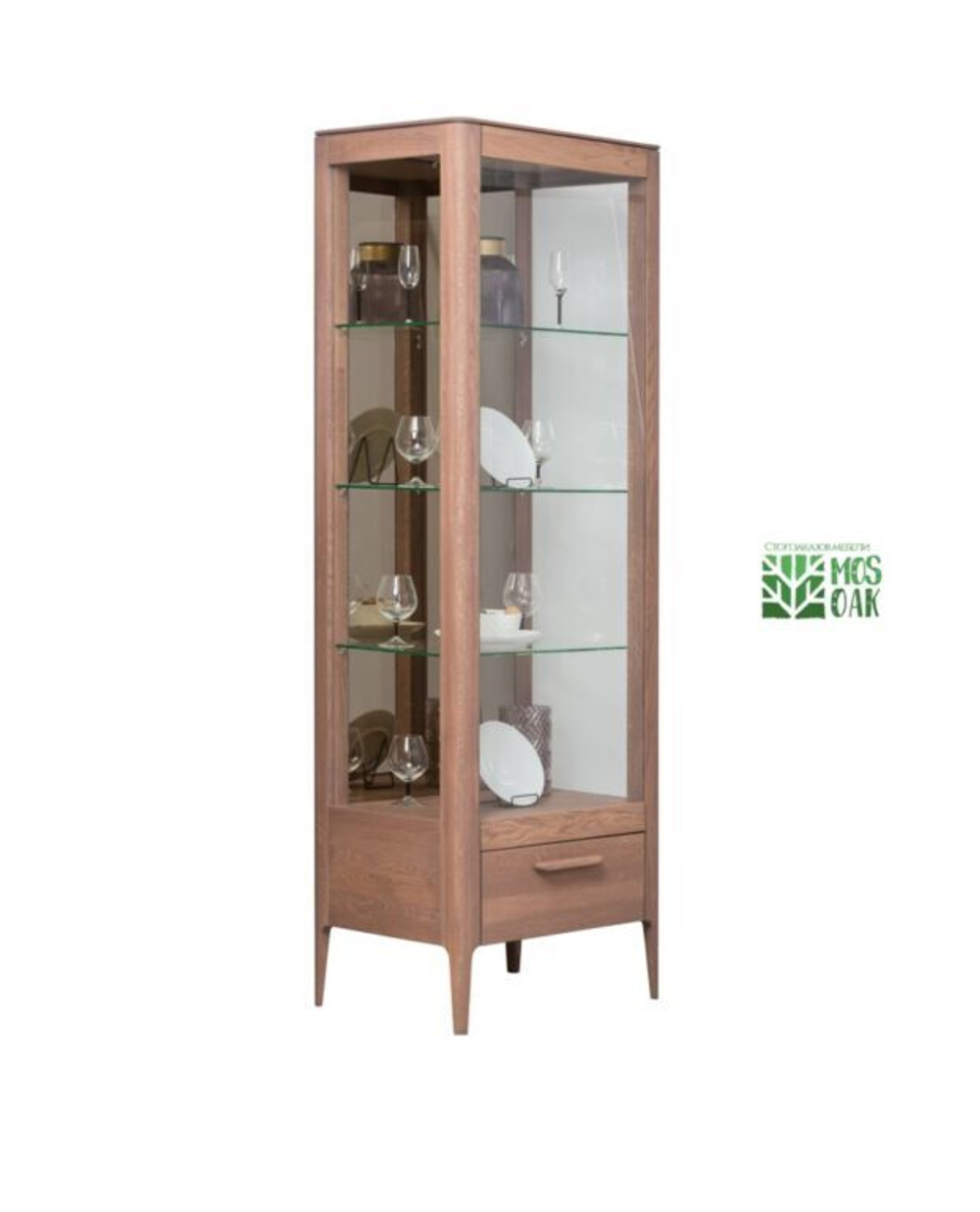 Шкаф-витрина из массива дуба Porto (Atlanta)