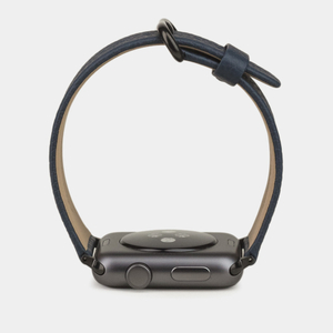 Ремешок для Apple Watch 44/45/46 mm из кожи теленка, цвета синий