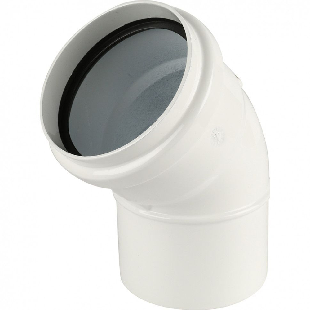 Отвод 45° алюминиевый эмалированный, Ду 80 мм, Baxi KHG71401811-
