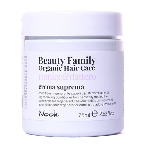 Восстанавливающий крем-кондиционер для химически обработанных волос Nook Beauty Family Crema Suprema Romice&Dattero 75мл
