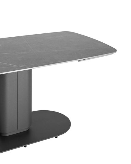 Стол обеденный Smoke раскладной 170-250*90 керамика серая