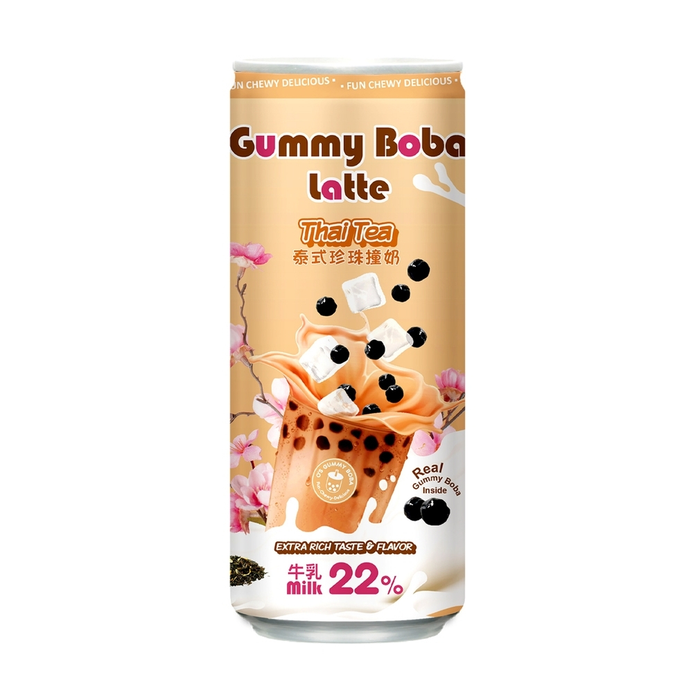 O's Bubble Gummy Boba Latte Thai Tea безалкогольный напиток 470 мл