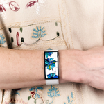 Браслет Fiore Luna на белом кожаном ремешке CB13599-1A