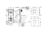 Комплект инсталляция Grohe Rapide SL + унитаз Торнадо безободковый + шумоизоляция.