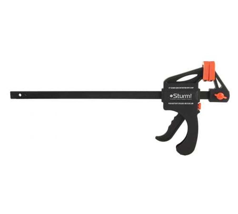 СТРУБЦИНА БЫСТРОЗАЖИМНАЯ ЗЕВ 30СМ ГЛУБИНА 7СМ НАДЕЖНАЯ ФИКСАЦИЯ STURM! 1078-04-30