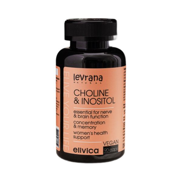 Биологически активная добавка к пище Топ Комбо:Холин Инозитол (Top Combo:Choline&Inositol) 90 капсул (Levrana)