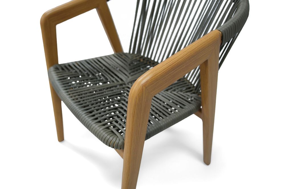 "Будапешт" стул из искусственного ротанга, цвет темно-серый