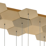 750263 Люстра подвесная FAVO LED-80W 3840LM ЗОЛОТО 4000K