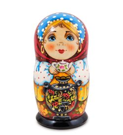 Народные промыслы МР-24/ 35-D Матрешка 5м «Анастасия с самоваром»