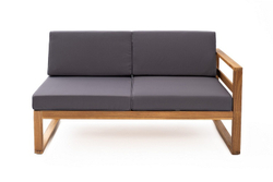 Софа BOOKA 2-х местная с левым подлокотником из акации