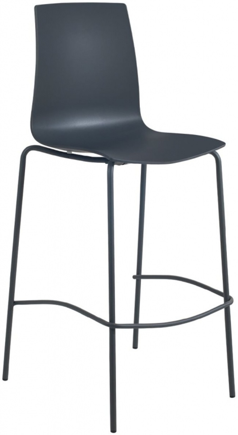 Стул пластиковый барный Papatya X-Treme BSL Pro, антрацит