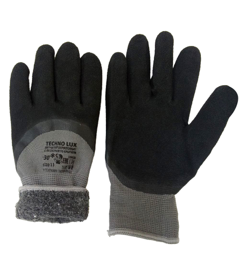 Перчатки -30 градусов Черные вспененные (10шт/уп)