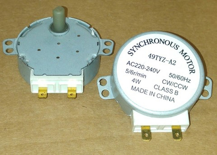 Мотор вращения тарелки СВЧ AC220-240v, 4w, 5/6 P.R.M,
