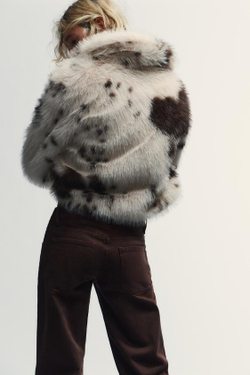 ZARA ДЖИНСЫ TRF WIDE-LEG С НИЗКОЙ ПОСАДКОЙ, ШОКОЛАДНЫЙ