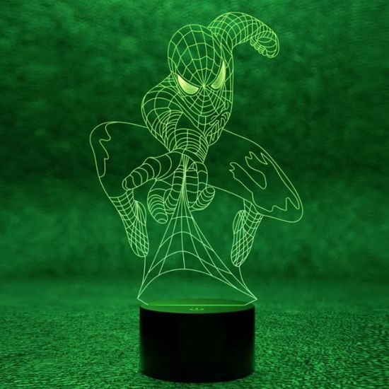 3D лампа Человек Паук