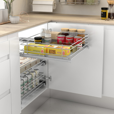 MENAGE CONFORT Корзина BASIC, распашной фасад 600 мм, хром