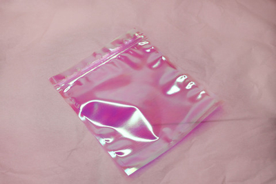 Пакет розовый прозрачный маленький 14х17,2 см