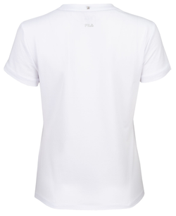 Женская футболка теннисная Fila T-Shirt Emelie - white