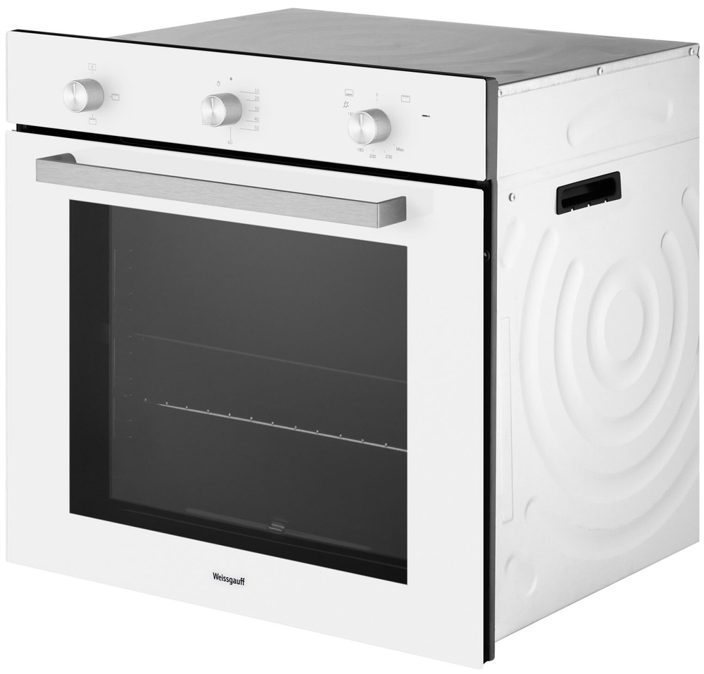 Газовый духовой шкаф Weissgauff WGO 702 White Glass