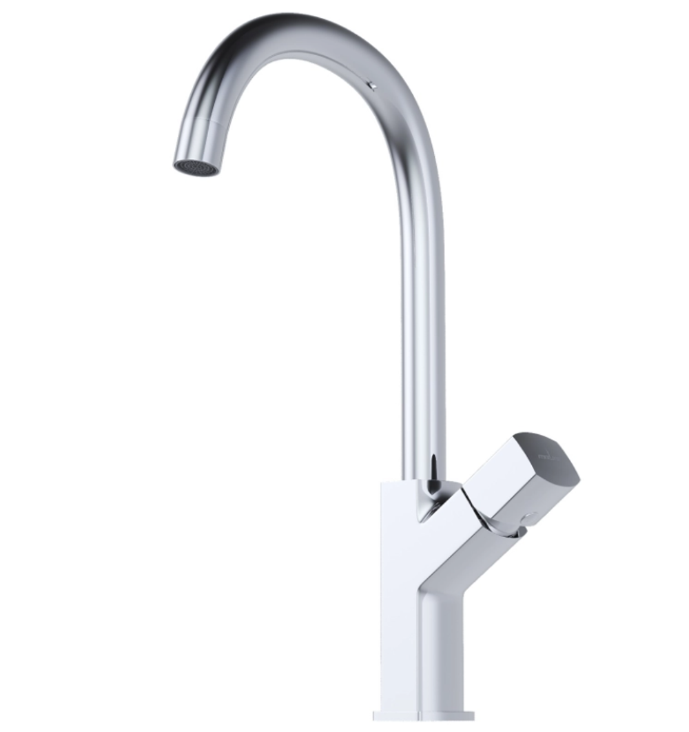 Смеситель для кухни 25k MIXLINE ML27-032 "Primo" высокий излив боковая ручка