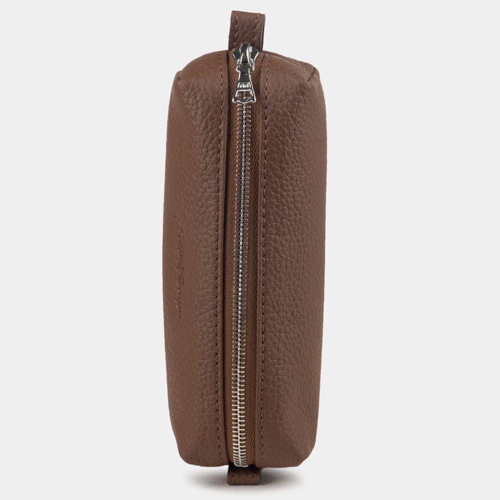 Ключница Coffre из кожи теленка, цвета шоколад