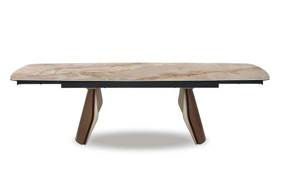 Раздвижной стол Shelf, 180-270х100 см, глянцевая керамика