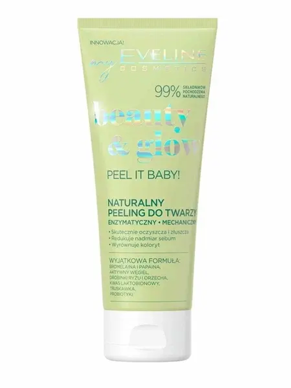 Eveline Cosmetics Натуральный энзимный скраб для лица 2в1 BEAUTY & GLOW 75 мл