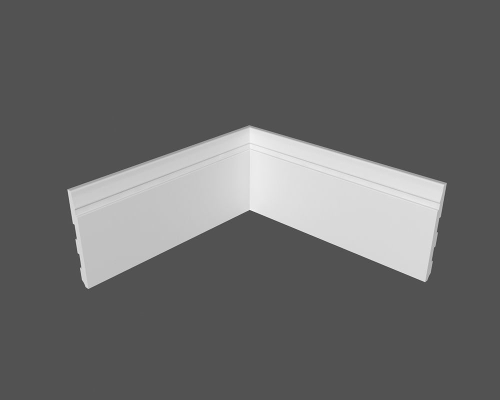 Плинтус напольный под покраску P23.133.12 МДФ Deartio 133x12x2070 мм