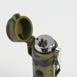 Зажигалка электронная для курения двухдуговая, влагозащита, с фонариком